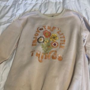 Enjoy the little things floral shirt